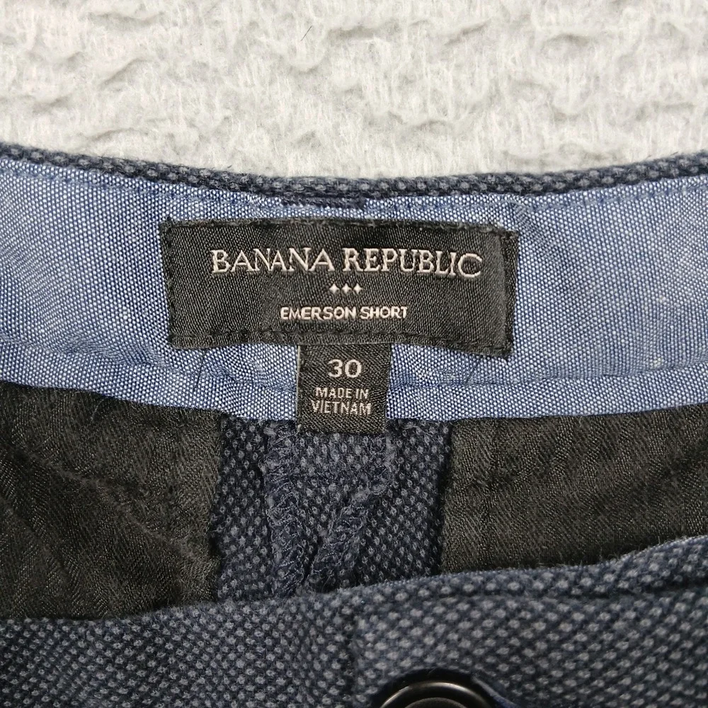 Banana Republic Men's 30 Emerson‎ Short Gray Textured Chino Flat Front